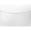 Table d'appoint contemporaine en métal blanc, style tambour, idéale pour les intérieurs modernes avec une touche classique.