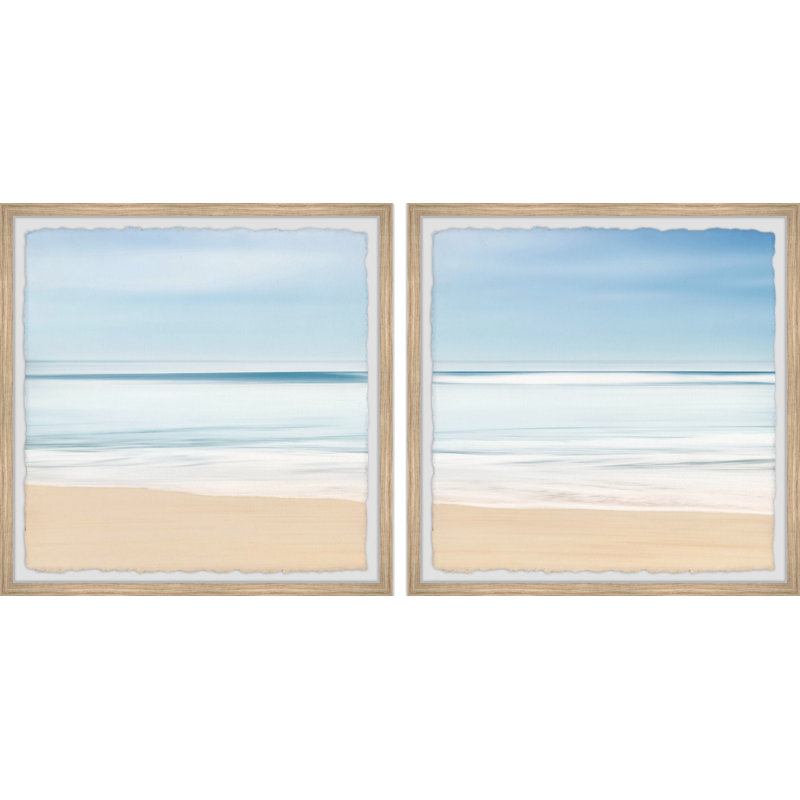 Lyell Sea Waves Foam by Marmont Hill - 2 Piece Single Picture Frame Painting, 61cm H x 61cm W