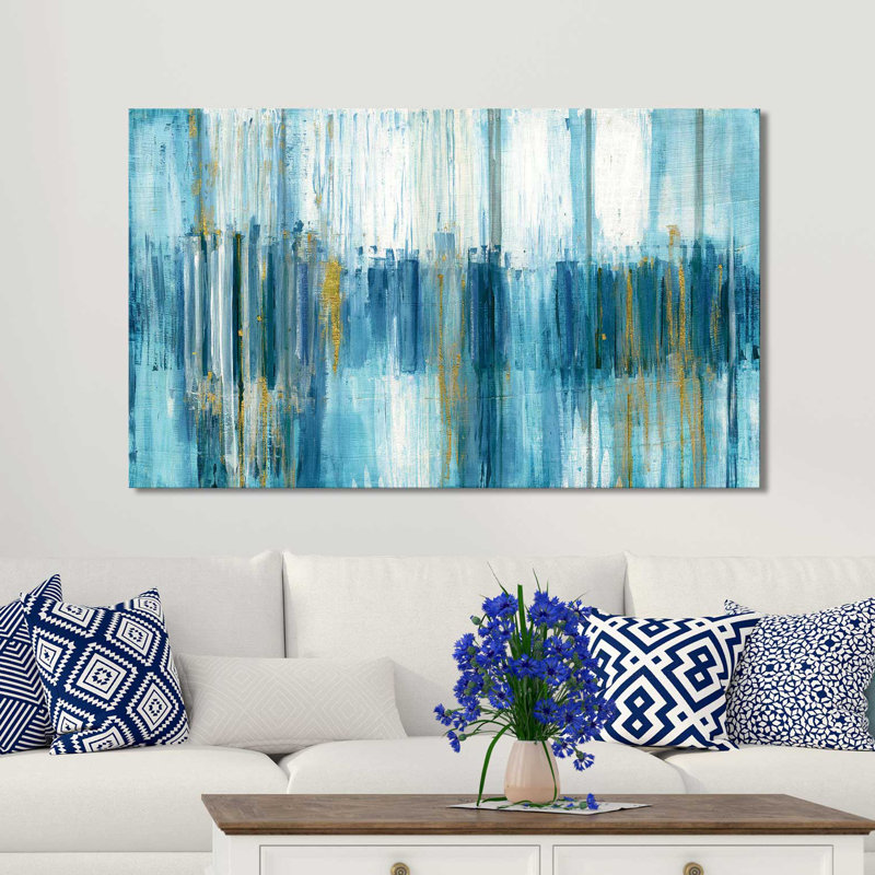 'Saturnia' Acrylic Painting Print on Canvas, 18" H x 30" W x 1" D