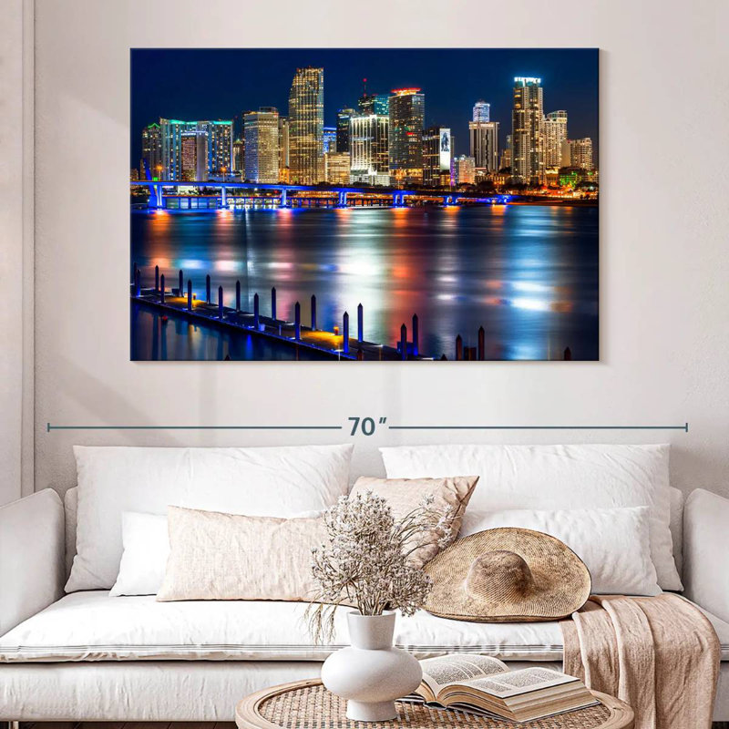 Horizon lumineux de Sirci à Miami, H 34 po x l 51 po