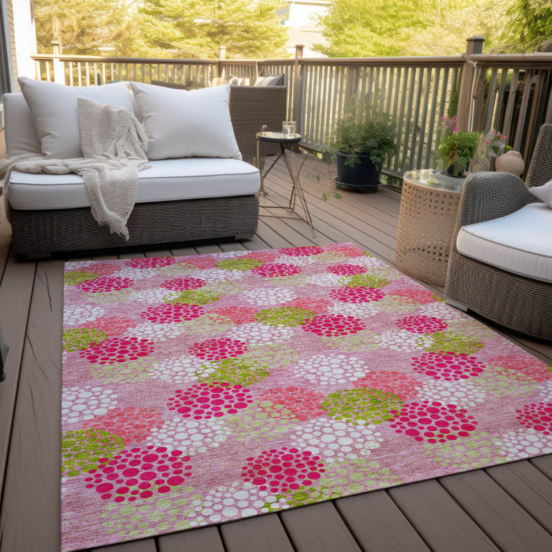 Tapis intérieur / extérieur Maliana, Rectangle 5 pi x 7 pi 6 po
