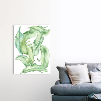 «Green Paradise Palm I», art mural sur toile