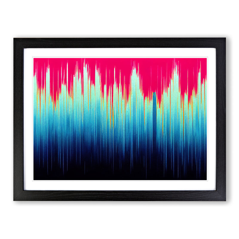 Equalizer Audio Vol.1 Abstract - Framed Print, Black, 46cm H x 64cm W x 2cm D