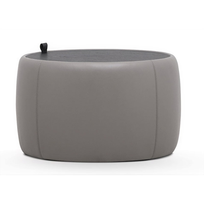 Table basse avec rangement Planète, Gris clair