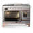 ILVE Majestic III Series 48 in. Dual Fuel Range with 5 Sealed Burners, Griddle, Frenchtop (Liquid Propane, Glass Door)-124828669-124828671-124828673