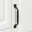 Meuble-lavabo autoportant de 36 pouces avec lavabo en céramique, tiroir rabattable, tablette réglable et structure en bois d'hévéa durable au fini noir-831752817