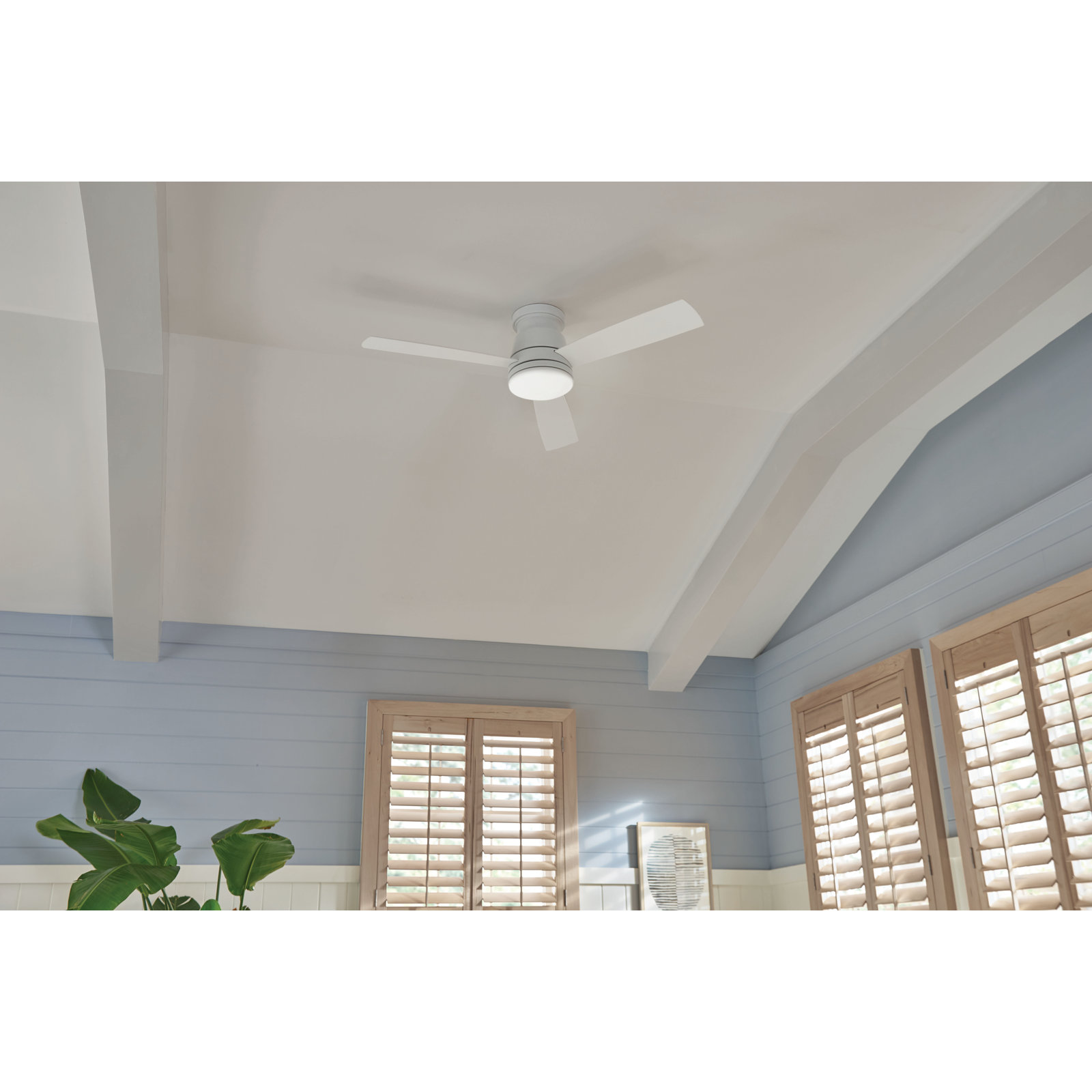 Montego 52'' Ceiling Fan with LED Light Kit, Matte White