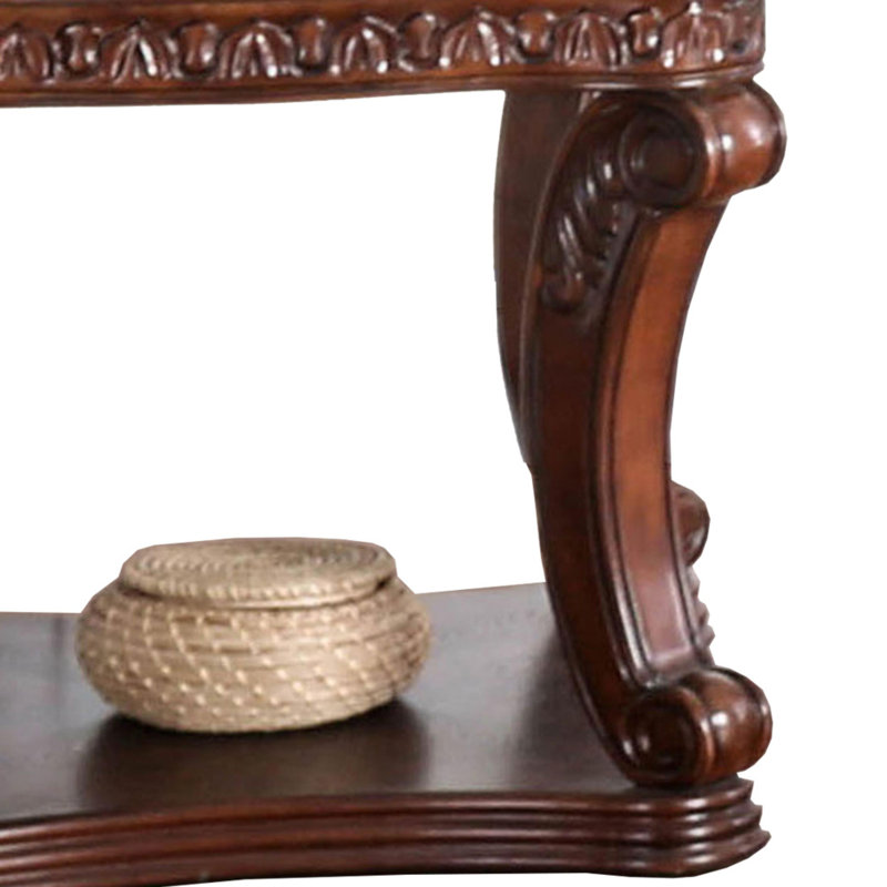 Eyad Solid Wood Top End Table