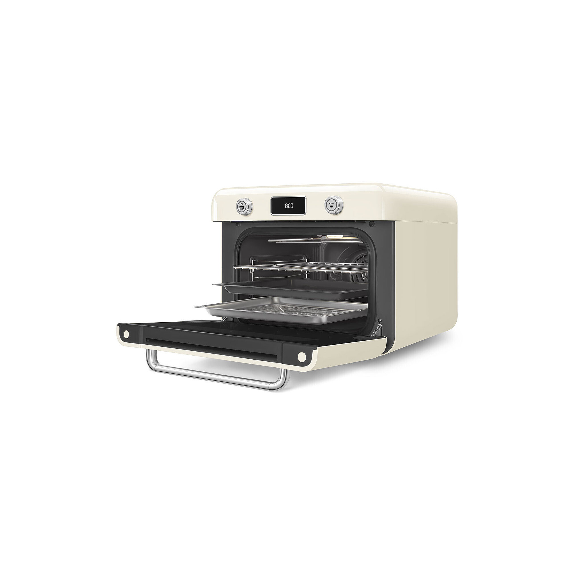 Combi Countertop Air Fry Oven With Steam, Cream Glossy