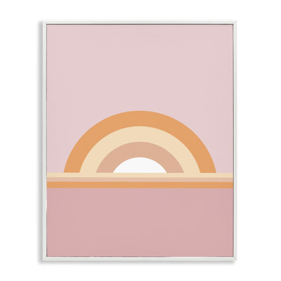 Giclée sur toile mauve et orange par Dominique Vari bk-068