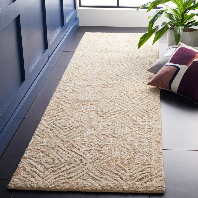 Pezanetti Hand Tufted Wool And Cotton With Latex Oriental Rug, Runner 2'3" x 8'
