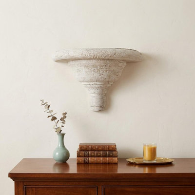 Tapisserie 17 po x 7 po ciment blanc fantaisie suspendue