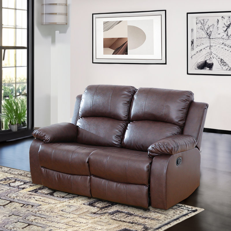 Recliner, Brown Faux Leather