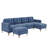 110" L-Shape Convertible Sectional Sofa Couch With Movable Ottoman, Convenient Storage Pockets, Velvet Upholstery Sofa-1248554591