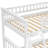 Twin Over Full White Bunk Bed With Drawers, Made Of Pine And , Slats, High - Quality Construction Finish, Combination, Stable Frame, Storage-128992017-128992018
