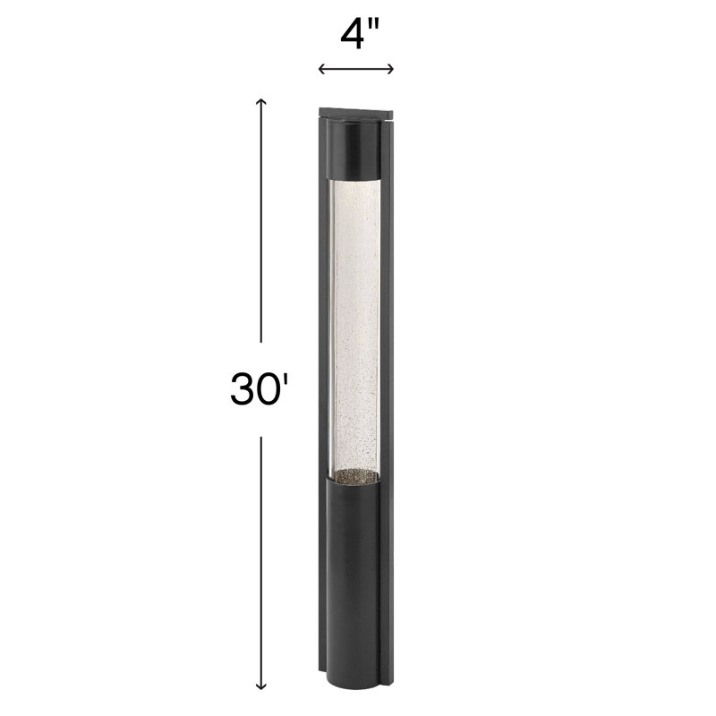 Shelter 1 Light Bollard Light, Black, MR-16