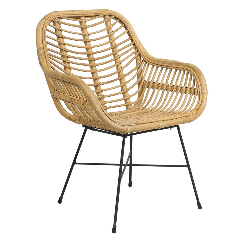 Mcnally 40cm H Windsor Back Armchair, Beige