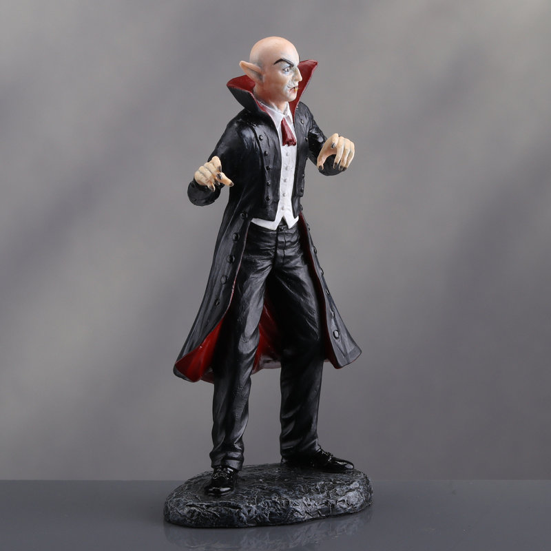 4.53 in H Vampire Count Poly Resin