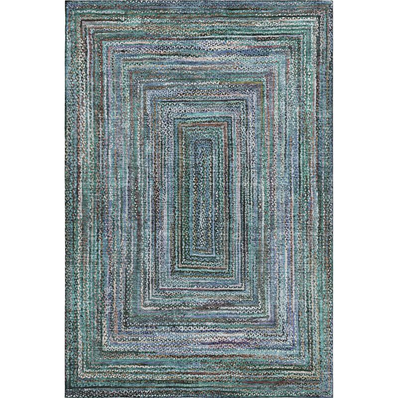 Premium Machine Washable Bucz AMF1725 Geometric Rug, Rectangle 10' x 14'