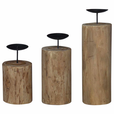 Solid Wood Candlestick