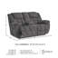 Causeuse inclinable avec console Foreside
