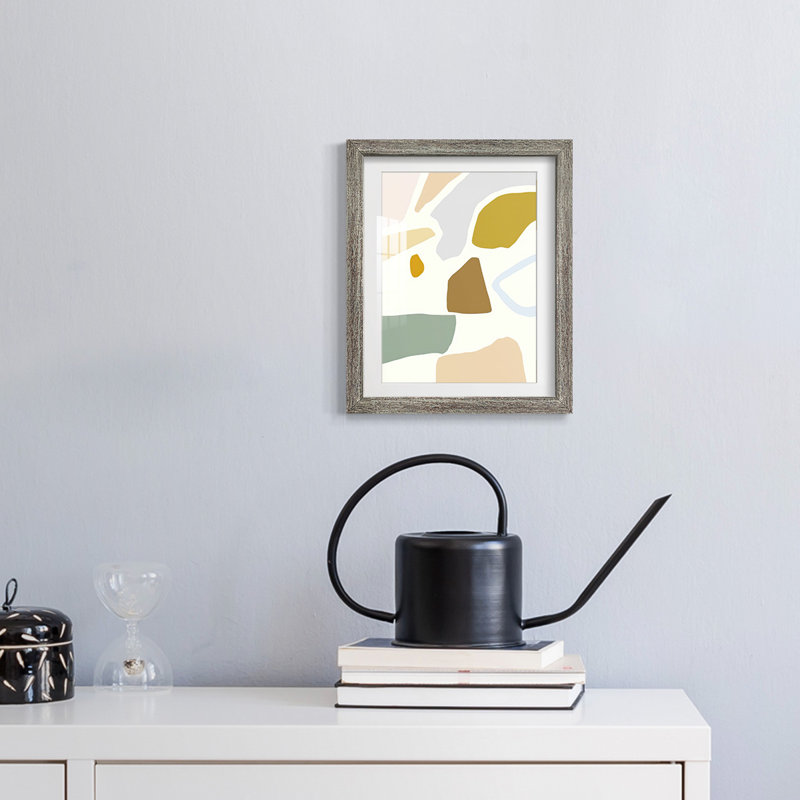 PastelSplotchesIIPremiumGalleryWrappedCanvas-Framed Print, Distressed, 25.5" H x 17.5" W