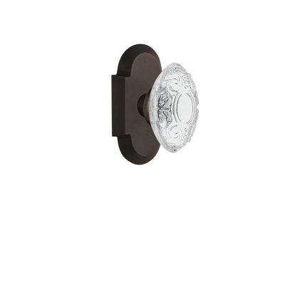 Cottage Plate with Crystal Victorian Knob