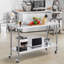 Table de travail portative réglable en acier inoxydable l 24 po x H 40 po VEVOR-100537316