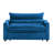 Convertible Sofa Bed, 3-In-1 Multi-Functional Velvet Sleeper Couch Pull-Out Bed, 47'' Loveseat Chaise Lounge With Adjustable Backrest-27590022-4007013