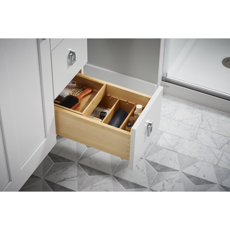 3.5H x 16.625W x 8.75D Drawer Organizer  Bathroom drawer organization,  Deep bathroom drawer organization, Deep drawer organization