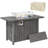 Rectangle Propane Smokeless Fire Pit Table with Hidden Fuel Tank