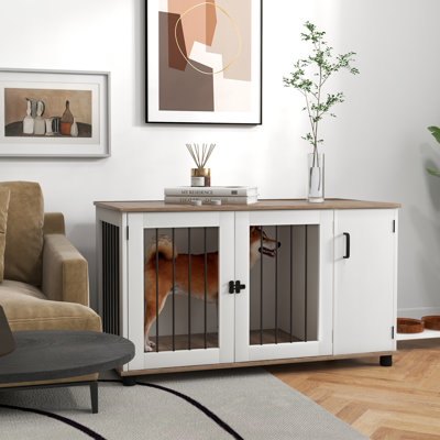 Table de bout avec rangement Pawhut