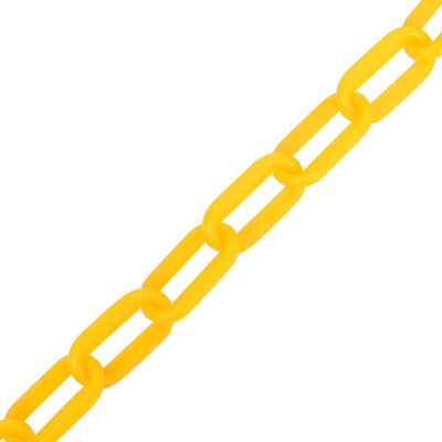 0.8cm H x 0.8cm W Yellow Plastic Warning Chain