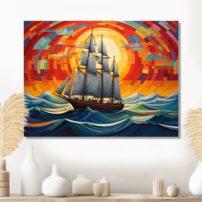 Allix - Bateau, art mural, salon