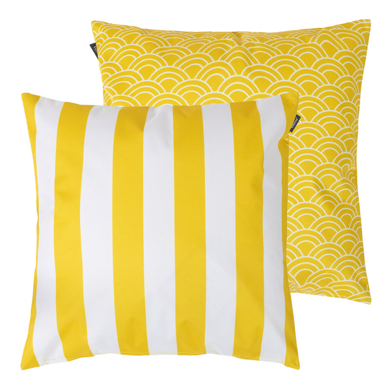 Deck Stripe Indoor-Outdoor Cushion, Pack of 2, Pink