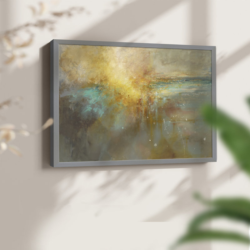 Del Rio - Reproduction encadrée - Restickable, Gris, H 11 po x l 14 po