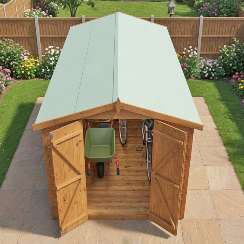 Garden Value 6 Ft. W x 12 Ft. D Overlap Storage Shed, Yes
