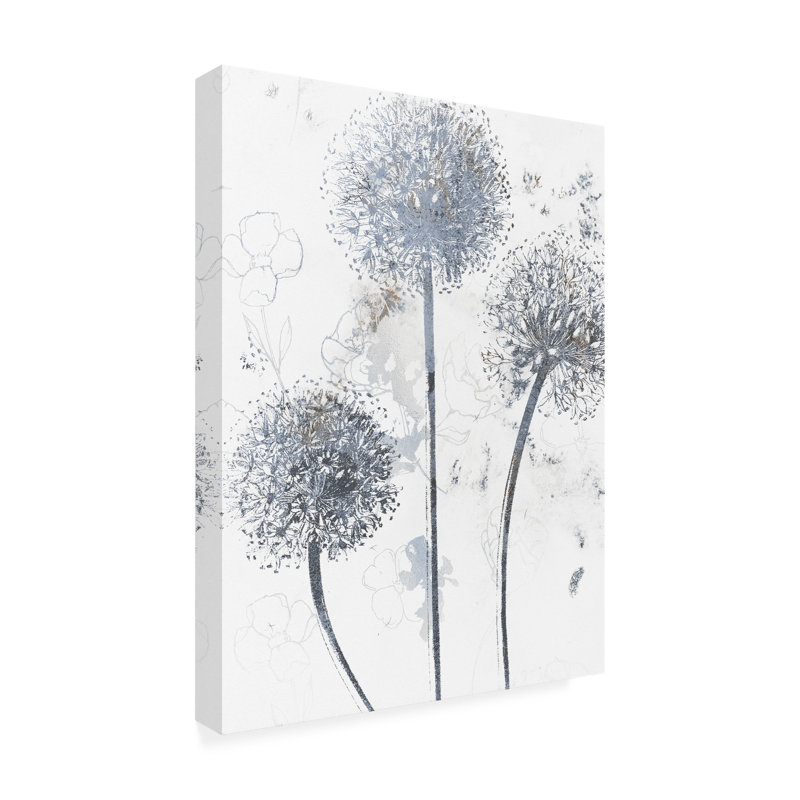 «Floral Wedgewood Allium» sur toile, H 14 po x l 19 po x P 2 po