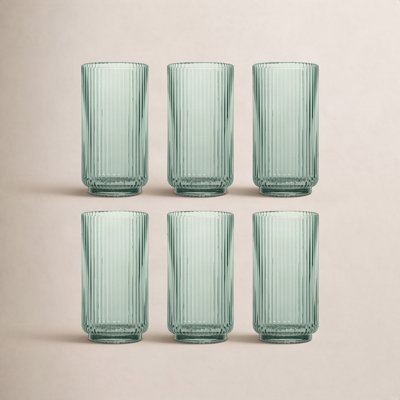 Laya Fluted Acrylic Drinking Glass