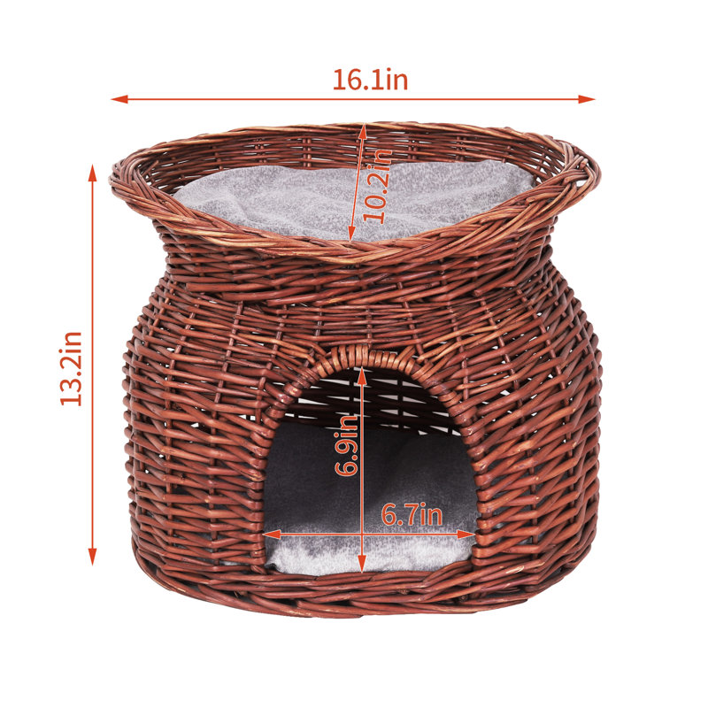 Lit pour chat Dayanaira, Brun