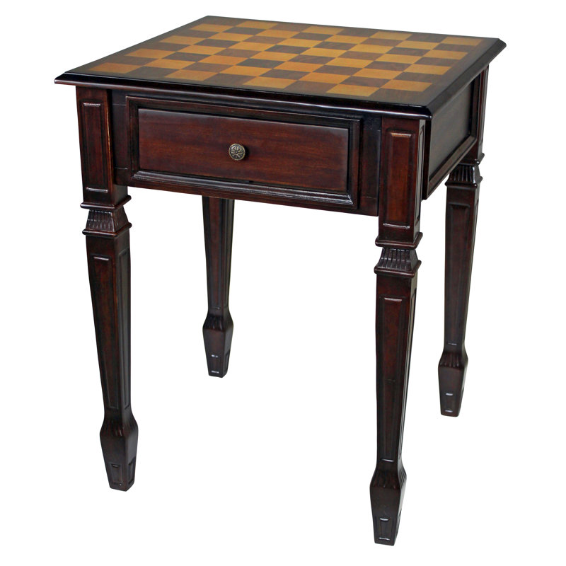 Table d'échecs carrée 20,5 po Walpole Manor