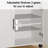 Rolling Kitchen Island with 2 Cabinets and 3-Position Adjustable Shelf, 35.4“ W x 15.3" D Storage Cart for Kitchen, Dining Room-1963753817