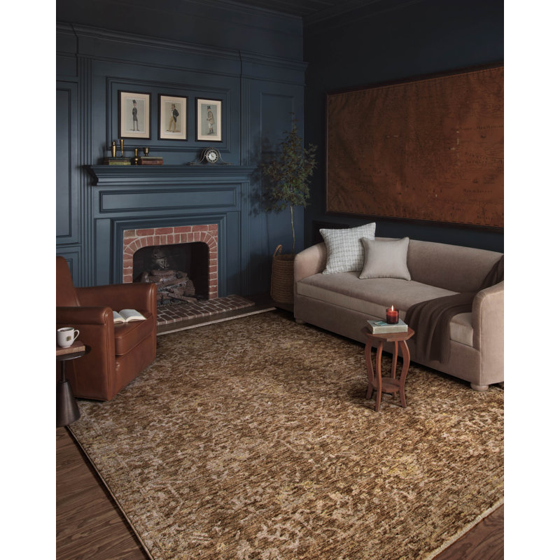 Tapis argile / naturel Magnolia Home par Joanna Gaines x Loloi Junie, Rectangulaire 2 pi x 3 pi