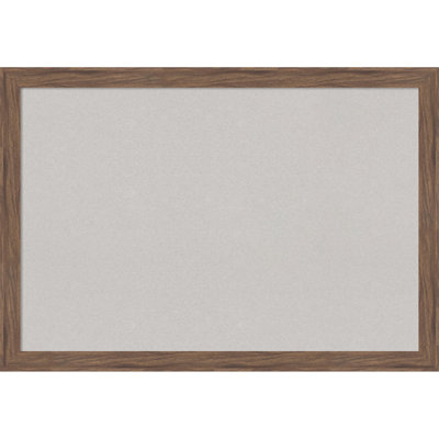 Tableau de bord étroit encadré brun moyen, tableau d'affichage en liège blanc, tableau d'organisation, tableau d'affichage Pin