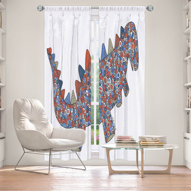 Paire de rideaux obscurcissant en polyester Ginjiro, 20" W x 61" L