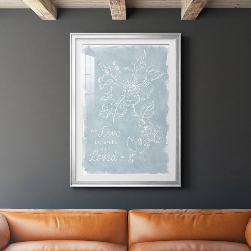 " Loved Us First " Painting Print, 24.5" H x 18.5" W x 1" D, Silver