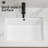 Undermount White Ceramic Rectangular Bathroom Sink, Acid , , 19.51 In Depth, 7.81 Height Milk Vessel Non - Yellowing, Smooth Finish, 15.57 Width, 19.18 Lb Weight