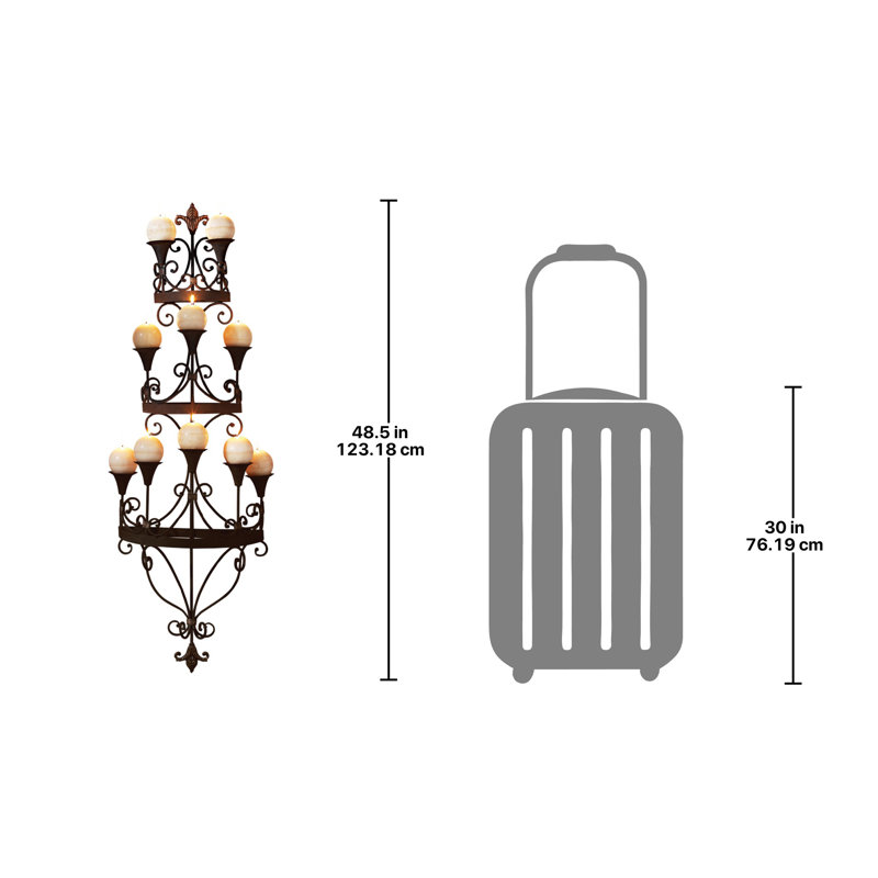 Applique murale chandelier Carbonne