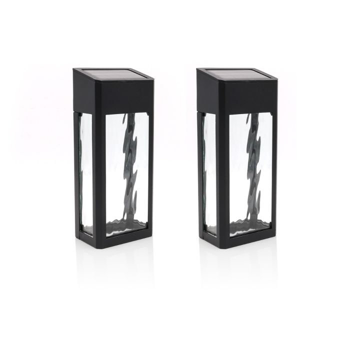 17.2cm H Solar Powered Integrated LED Outdoor Wall Lantern