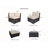 Billyjo Wicker 4 - Person Seating Group with Cushions - No Assembly-375907671-375907662